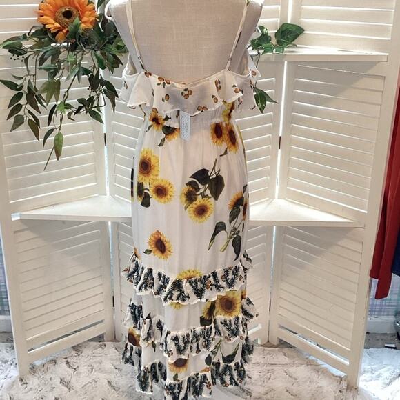 GUADALUPE NEW MEGAN SUNFLOWER DRESS SIZE MED 1225 - Picture 4 of 7